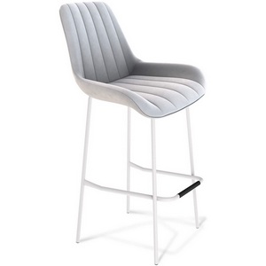 Изображение товара Стул барный серое облако/белый муар Sheffilton SHT-ST37/S29 5575176302