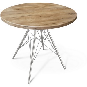 Изображение товара Cтол с деревянной Cтолешницей лакированный SHT-TU2-1/80 МДФ хром лак/дуб тортуга Sheffilton SHT-TU2-1 5657442501