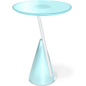 Изображение товара Столик кофейный Sheffilton SHT Айс-коун небесно-голубой (круглая столешница)
