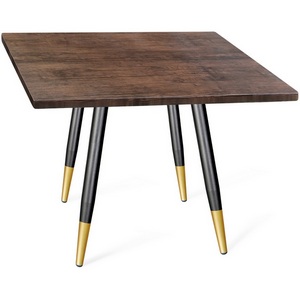Изображение товара Стол квадратный с нагрузкой 100 кг SHT-TU14/МДФ 80/80 палисандр/черный муар/золото Sheffilton SHT-TU14 5742286402 (4 ножки)