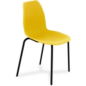 Изображение товара Стул желтый/черный муар Sheffilton SHT-ST29/S130 6102655407