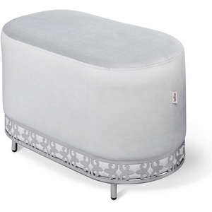 Изображение товара Банкетка Sheffilton SHT-B21-1 серое облако/хром лак 6231200602