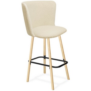 Изображение товара Стул барный Sheffilton SHT-ST36/S94 бежевый/прозрачный лак/черный муар 6434237504