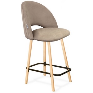 Изображение товара Стул полубарный латте/прозр. лак/черный муар Sheffilton SHT-ST34-1/S94-1 6457898701