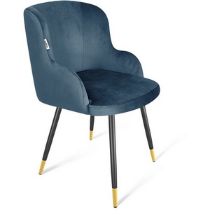 Изображение товара Стул Sheffilton SHT-ST39/S95-1 тихий океан/черный муар/золото 6692492601