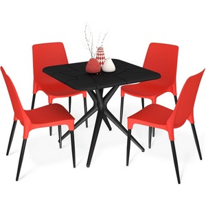 Изображение товара Обеденная группа черный/красный Sheffilton SHT-DS208 6772367501
