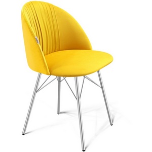 Изображение товара Стул SHT-ST35-1/S64 имперский желтый/хром лак от фабрики Sheffilton