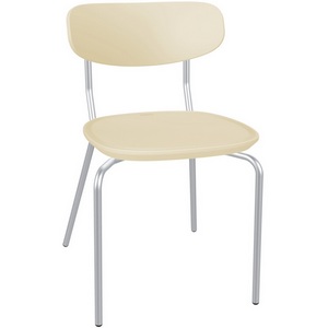 Изображение товара Стул бежевый/бежевый/хром лак Sheffilton SHT-S85М-2 7229537205