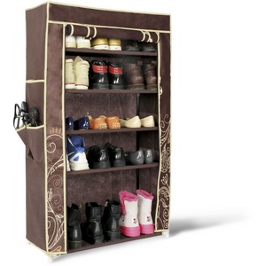 Изображение товара Полка д/обуви с чехлом темно-коричневый Sheffilton SHT-SR1 7557501301