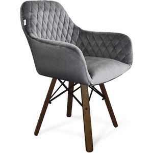 Изображение товара Стул Sheffilton SHT-ST38/S70 угольно-серый/темный орех/черный