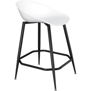 Изображение товара Стул полубарный Sheffilton SHT-ST19/S148-1 Белый/черный муар 7688147101