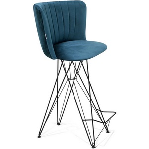 Изображение товара Стул барный тихий океан/чёрный муар Sheffilton SHT-ST36-1/S66 7789435301