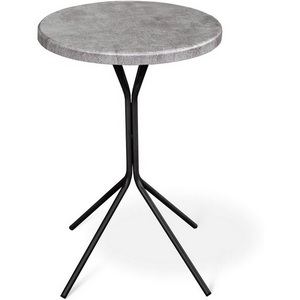 Изображение товара Столик журнальный черный муар/лофт медь Sheffilton SHT-CT12-1 7968259303 (круглая столешница, 4 ножки)