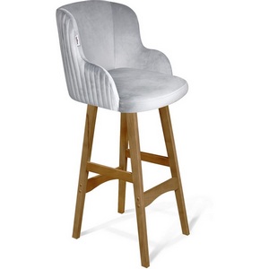 Изображение товара Стул барный Sheffilton SHT-ST39-1/S65 серое облако/светлый орех от фабрики Sheffilton