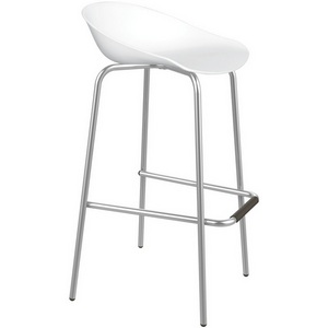 Изображение товара Стул барный белый/хром лак Sheffilton SHT-ST19/S29 8030296505
