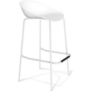 Изображение товара Стул барный белый/белый муар Sheffilton SHT-ST19/S29 8030296514