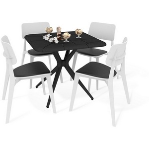 Изображение товара Обеденная группа черный/белый/черный Sheffilton SHT-DS194 8191133801