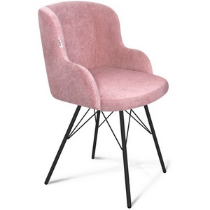 Изображение товара Стул Sheffilton SHT-ST39/S37 пыльная роза/черный муар