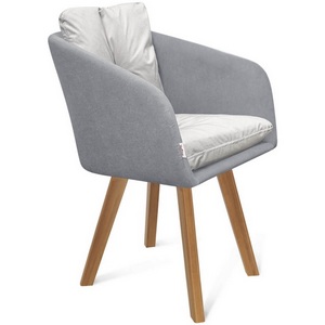 Изображение товара Стул Sheffilton SHT-ST43-2/S183 стальной серый/серое облако/светлый орех 8381611102