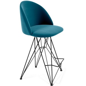 Изображение товара Стул полубарный тихий океан/черный муар Sheffilton SHT-ST35/S66-1 8575950401