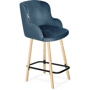 Изображение товара Стул полубарный Sheffilton SHT-ST39/S94-1 тихий океан/прозрачный лак 8630033601