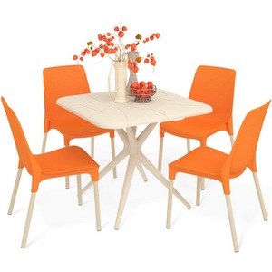 Изображение товара Обеденная группа Sheffilton SHT-DS204 бежевый/оранжевый/ваниль