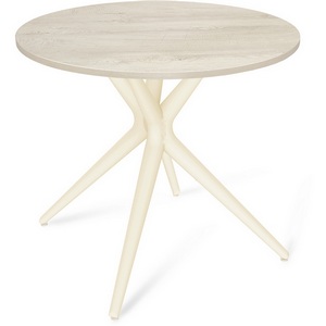 Изображение товара Стол SHT-TU30/80 ЛДСП бежевый/дуб беленый Sheffilton SHT-TU30 8699842801 (круглая столешница, 4 ножки)