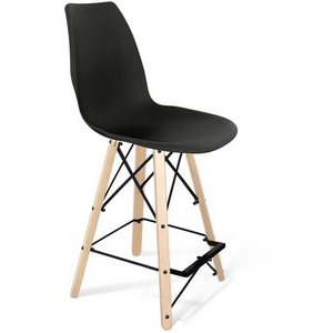 Изображение товара Стул полубарный SHT-ST29/S80-1 черный/прозрачный лак/черный от фабрики Sheffilton