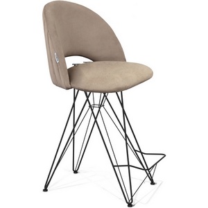 Изображение товара Стул полубарный латте/чёрный муар Sheffilton SHT-ST34-1/S66-1 8914062601