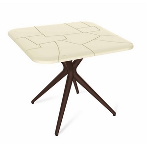 Изображение товара Стол SHT-TU30/TT30 83/83 бежевый/коричневый Sheffilton SHT-TU30 8932423203 (квадратная столешница, 4 ножки)