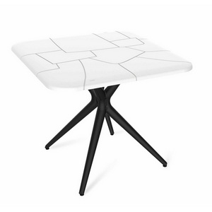 Изображение товара Стол квадратный с нагрузкой 50 кг SHT-TU30/TT30 83/83 белый/черный Sheffilton SHT-TU30 8932423205 (4 ножки)