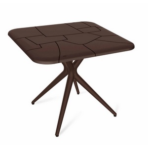Изображение товара Стол квадратный из пластика SHT-TU30/TT30 83/83 коричневый/коричневый Sheffilton (4 ножки)