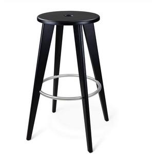 Изображение товара Стул барный Sheffilton SHT-S146 черный/нерж