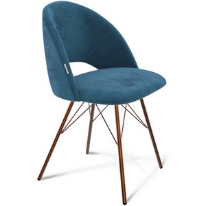 Изображение товара Стул Sheffilton SHT-ST34/S37 тихий океан/медный металик