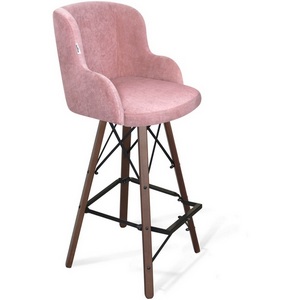 Изображение товара Стул барный Sheffilton SHT-ST39/S80 пыльная роза/темный орех/черный