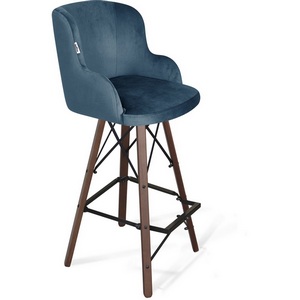 Изображение товара Стул барный Sheffilton SHT-ST39/S80 тихий океан/темный орех 9117113603