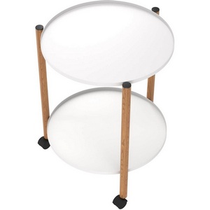 Изображение товара Столик журнальный Sheffilton SHT-CT62 белый муар/светлый орех 9161863601