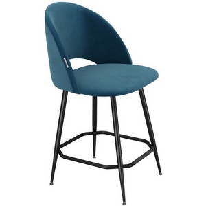 Изображение товара Стул полубарный Sheffilton SHT-ST34/S148-1 Тихий океан/черный муар 9275469601