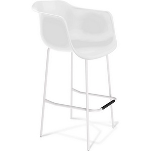 Изображение товара Стул барный белый/белый муар Sheffilton SHT-ST31/S29 9309100002