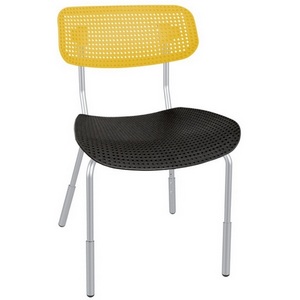 Изображение товара Стул Sheffilton SHT-S85PB-1 черный/желтый/хром лак 9324763811