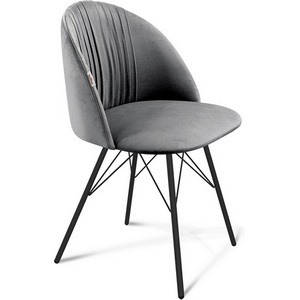 Изображение товара Стул Sheffilton SHT-ST35-1/S37 угольно-серый/черный муар