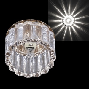 Изображение товара Точечный светильник круглый Sneha 131061/CT G9 GD/CL