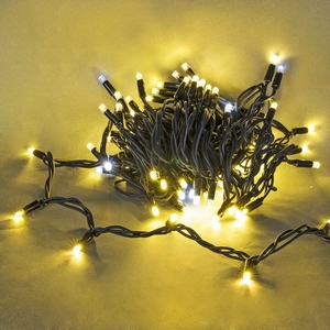 Изображение товара Гирлянда светодиодная 10 метров 100LED Sneha A-026A WW/W FLASH