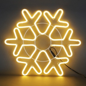 Изображение товара Световая фигура Снежинка светодиодная из гибкого неона Sneha A-942 WW/W "