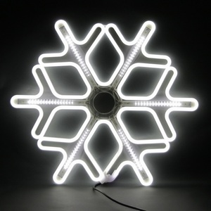 Изображение товара Световая фигура Снежинка светодиодная из гибкого неона Sneha A-942 WT