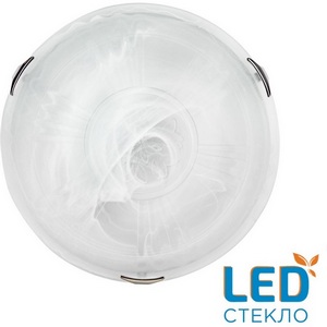 Изображение товара Настенно-потолочный светильник Sonex Lufe 7601/DL SNOK SN стекло/белое/хром LED 48Вт 4000K D405 IP20