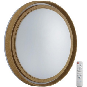 Изображение товара Настенно-потолочный светильник Sonex Rux Wood 7640/EL BASICA SN пластик/корич. под дер. LED 70Вт 3000-6000K D490 IP43 пульт ДУ