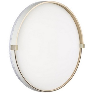 Изображение товара Настенно-потолочный светильник Sonex Olidi White 7646/DL PALE SN пластик/белый/золотой LED 48Вт 4000К D390 IP43