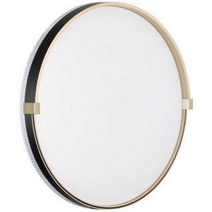 Изображение товара Настенно-потолочный светильник Sonex Olidi Black 7647/DL PALE SN пластик/белый/черный/золотой LED 48Вт 4000К D390 IP43