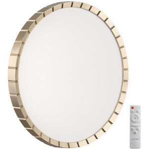 Изображение товара Настенно-потолочный светильник Sonex Atabi Gold пластик/белый/золотой 7648/EL PALE SN LED 70Вт 3000-6000К D486 IP43 пульт ДУ